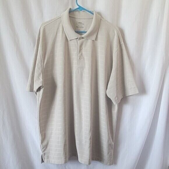 PGA Tour Golf Shirt Performance XXL 2XL golfing stripes athleisure Big Tall - Picture 5 of 9